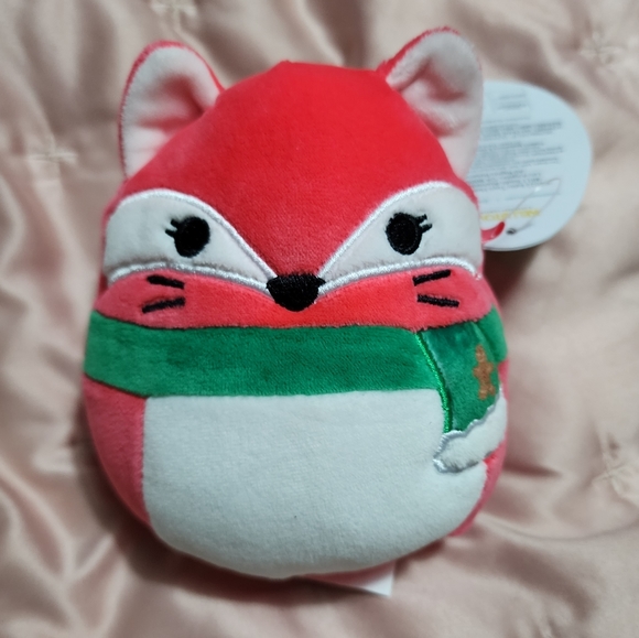 Fifi the Fox - 5" Squishmallow w/ Christmas Scarf - Picture 1 of 7